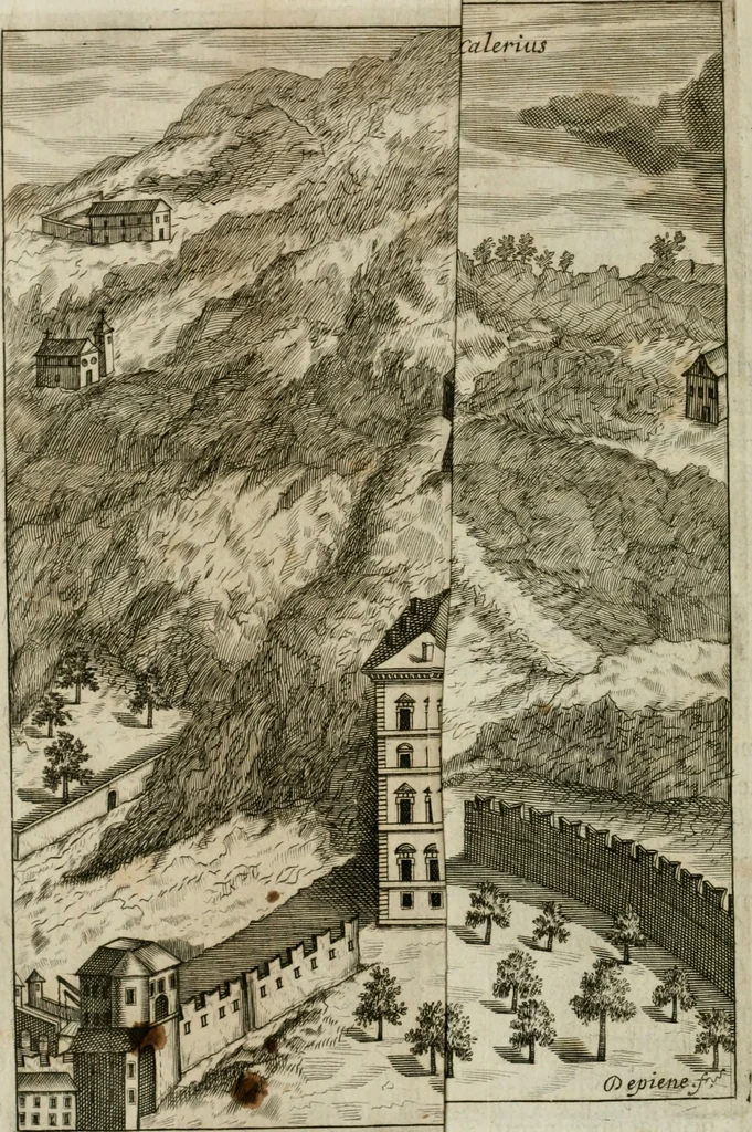An illustration from Regiae villae poetice descriptae : et Regiae Celsitudini Victoris Amadeii II sabaudiae, et montisferrati ducis pedemontii principis, cypri regis, &c., 1711, leaf 41