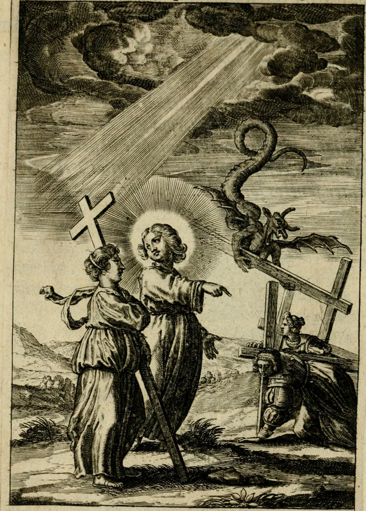 An illustration from Regia via crucis, 1635, leaf 123