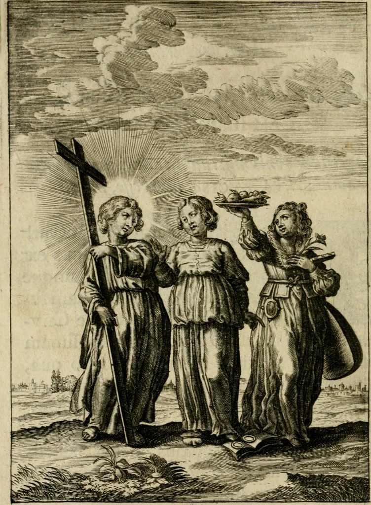 An illustration from Regia via crucis, 1635, leaf 147