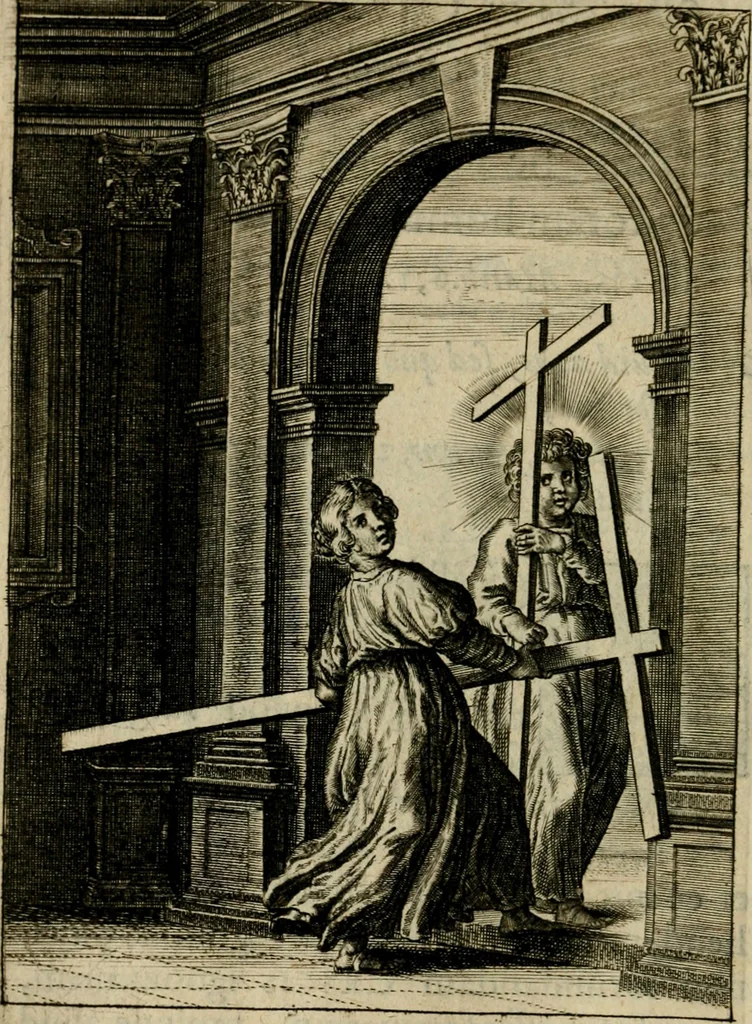 An illustration from Regia via crucis, 1635, leaf 191