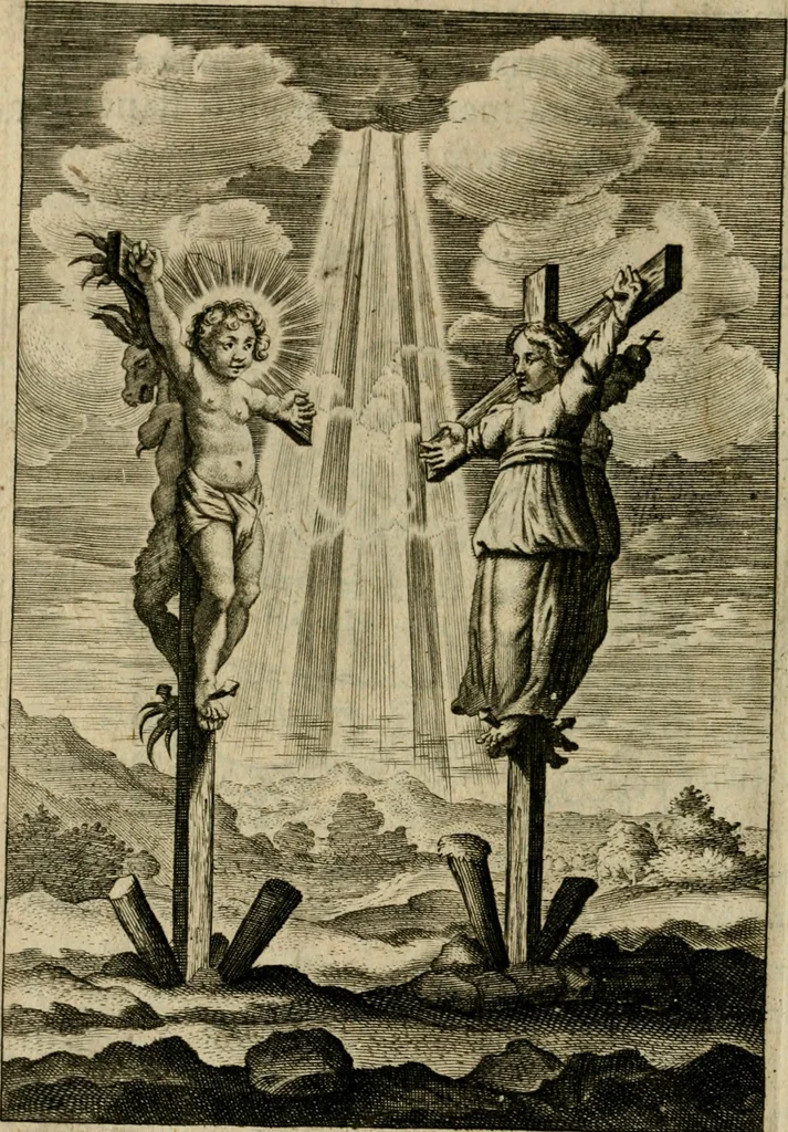 An illustration from Regia via crucis, 1635, leaf 315
