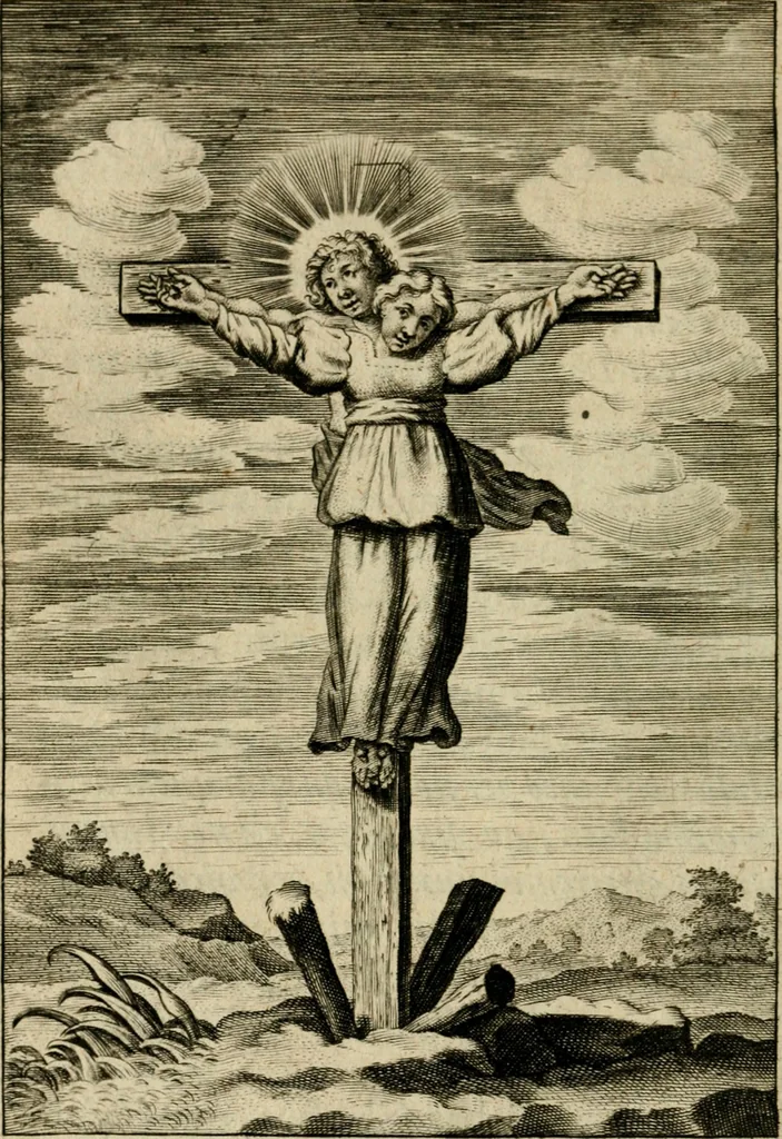 An illustration from Regia via crucis, 1635, leaf 323