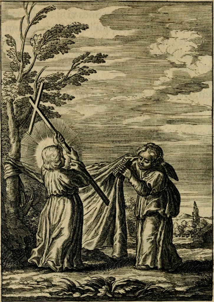 An illustration from Regia via crucis, 1635, leaf 347