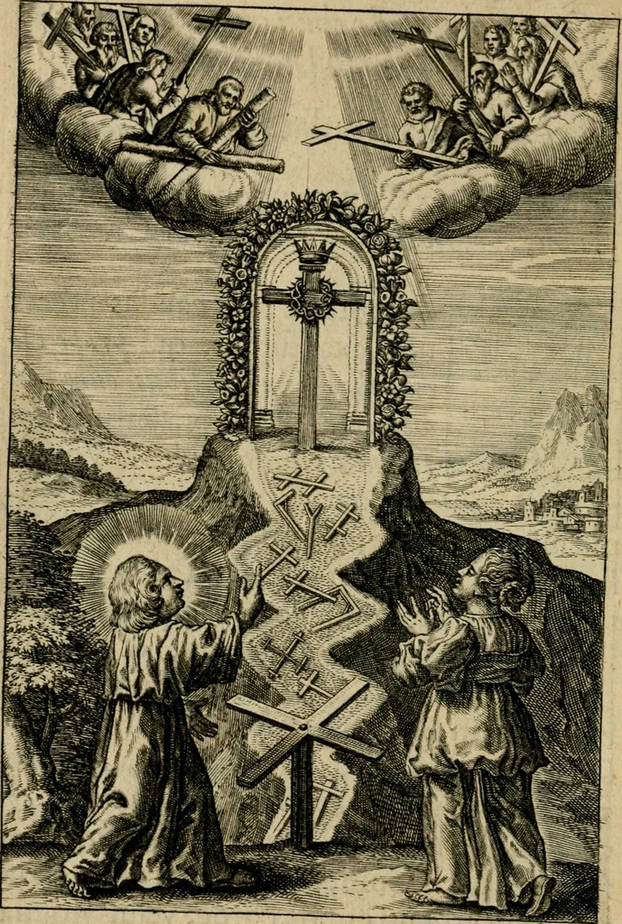 An illustration from Regia via crucis, 1635, leaf 51