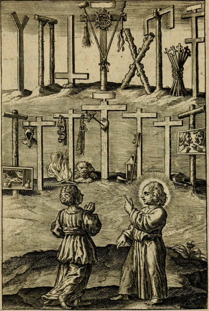 An illustration from Regia via crucis, 1635, leaf 59