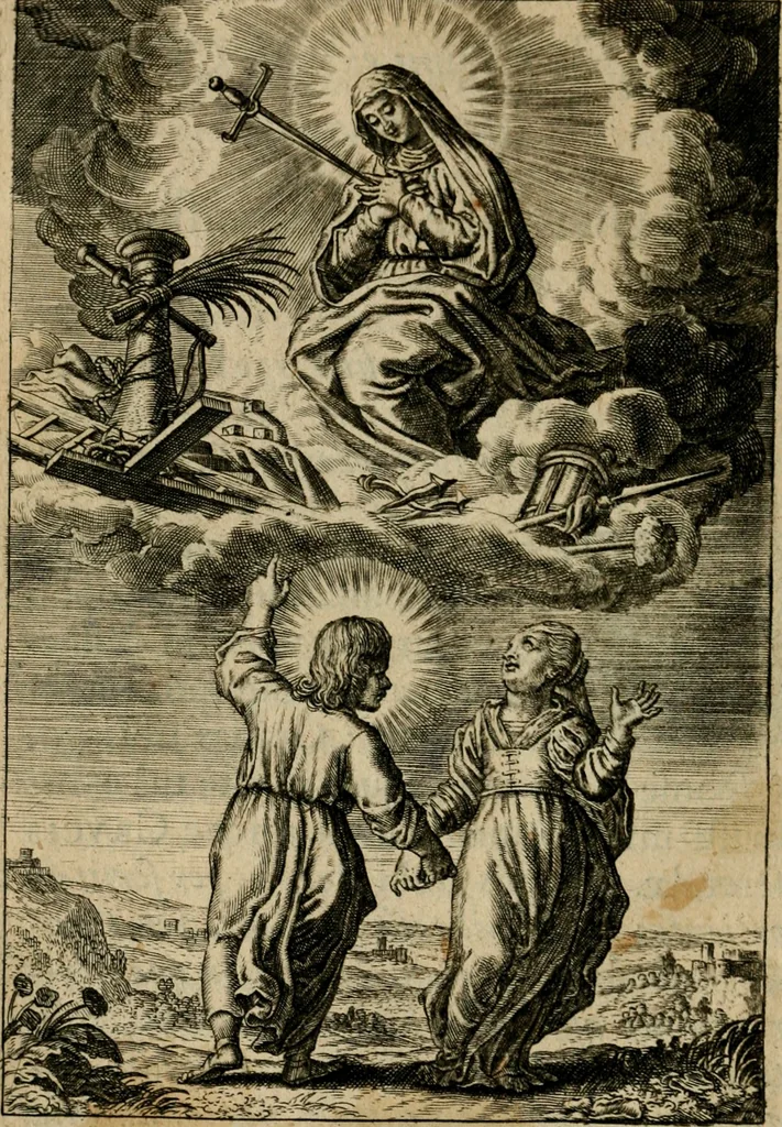 An illustration from Regia via crucis, 1635, leaf 75