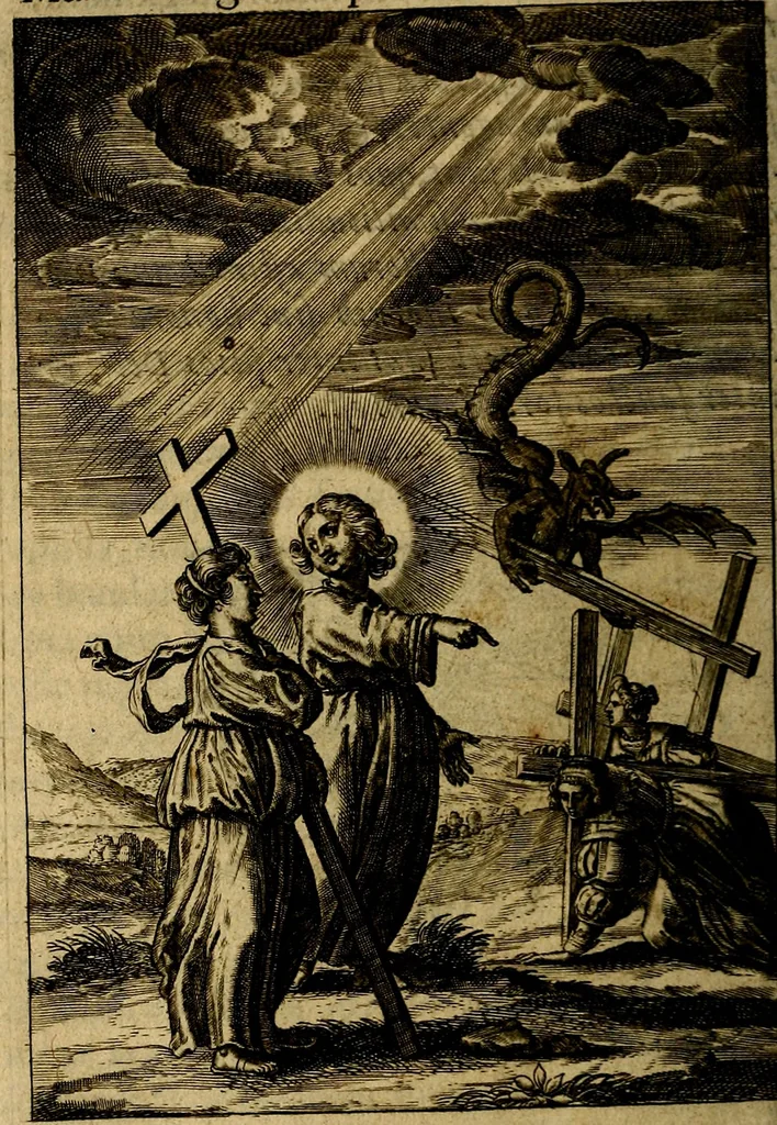 An illustration from Regia via crucis, 1635, leaf 123