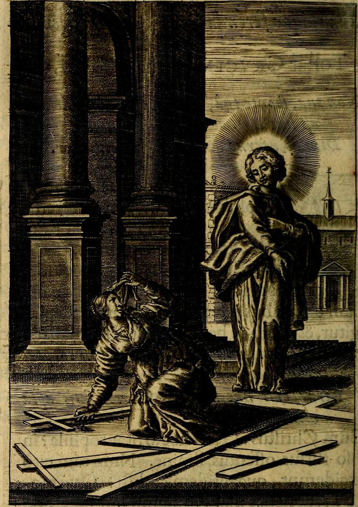 An illustration from Regia via crucis, 1635, leaf 171