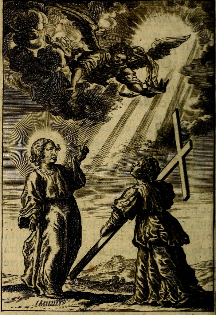 An illustration from Regia via crucis, 1635, leaf 247