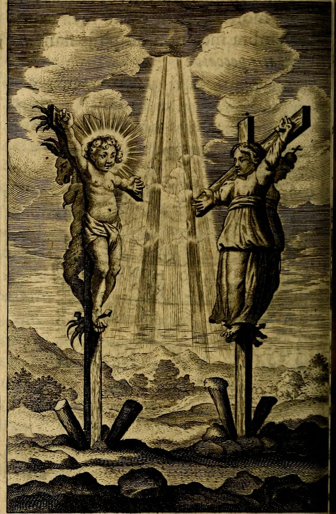 An illustration from Regia via crucis, 1635, leaf 315