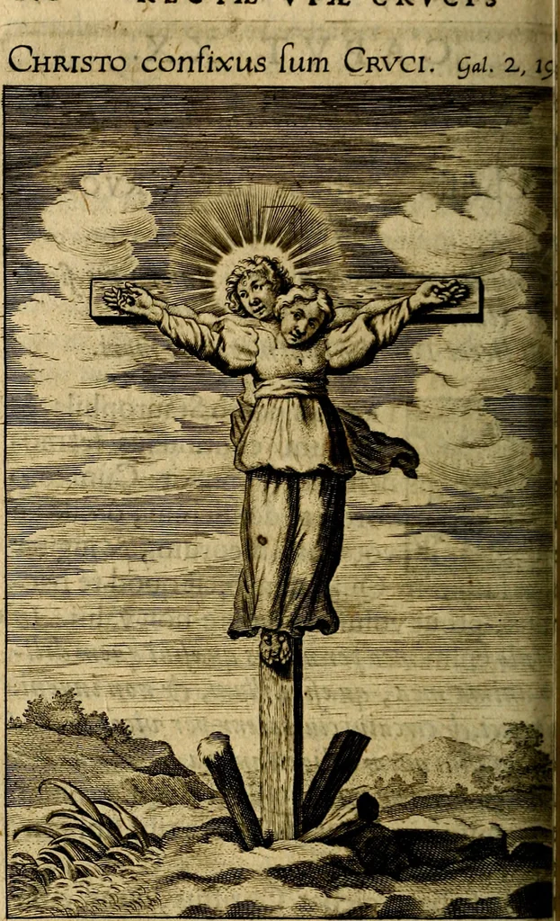 An illustration from Regia via crucis, 1635, leaf 323