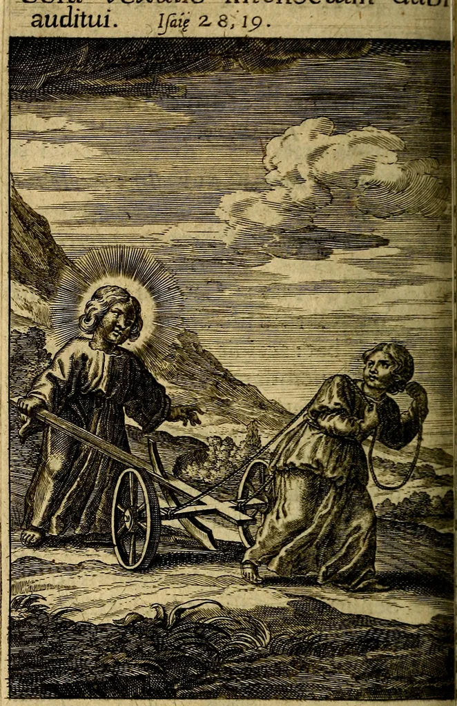 An illustration from Regia via crucis, 1635, leaf 357