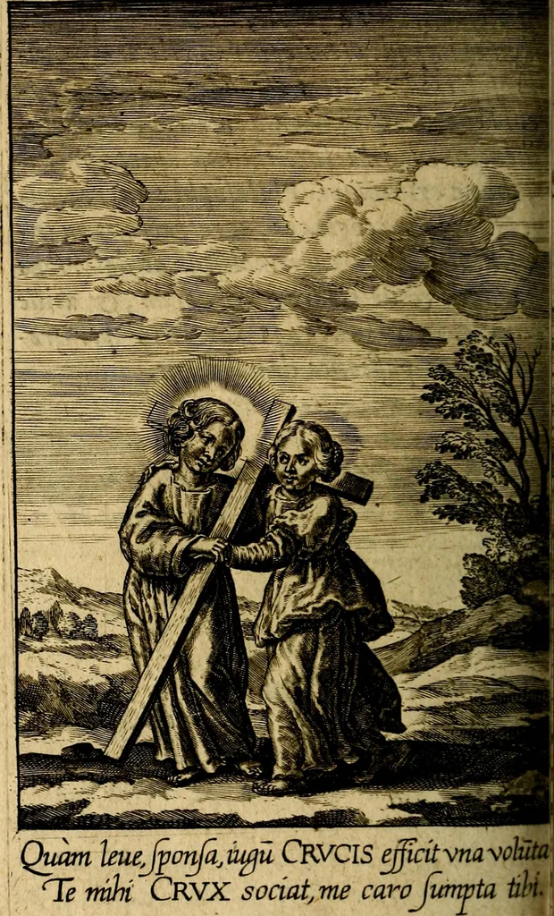 An illustration from Regia via crucis, 1635, leaf 401