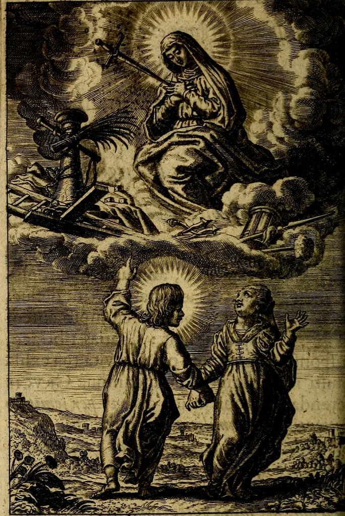 An illustration from Regia via crucis, 1635, leaf 75