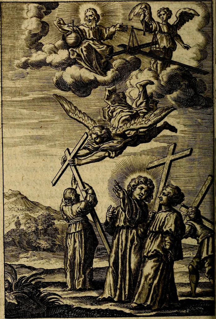 An illustration from Regia via crucis, 1635, leaf 91