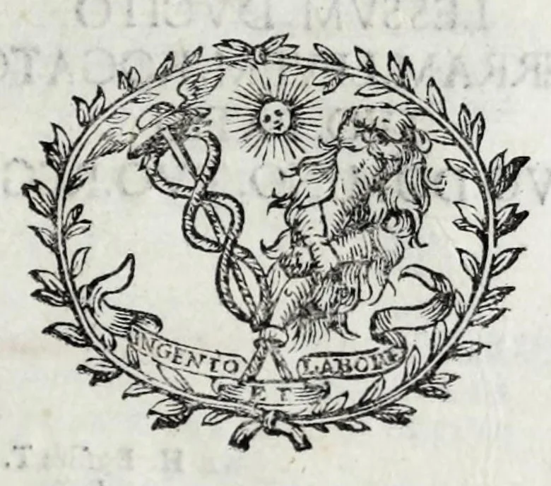 An illustration from Regii fvneris pompa : tabulis, epicherematis, & statuis instructa : praecipuè verò emblematis ornata quamplurimis, 1621, leaf 5