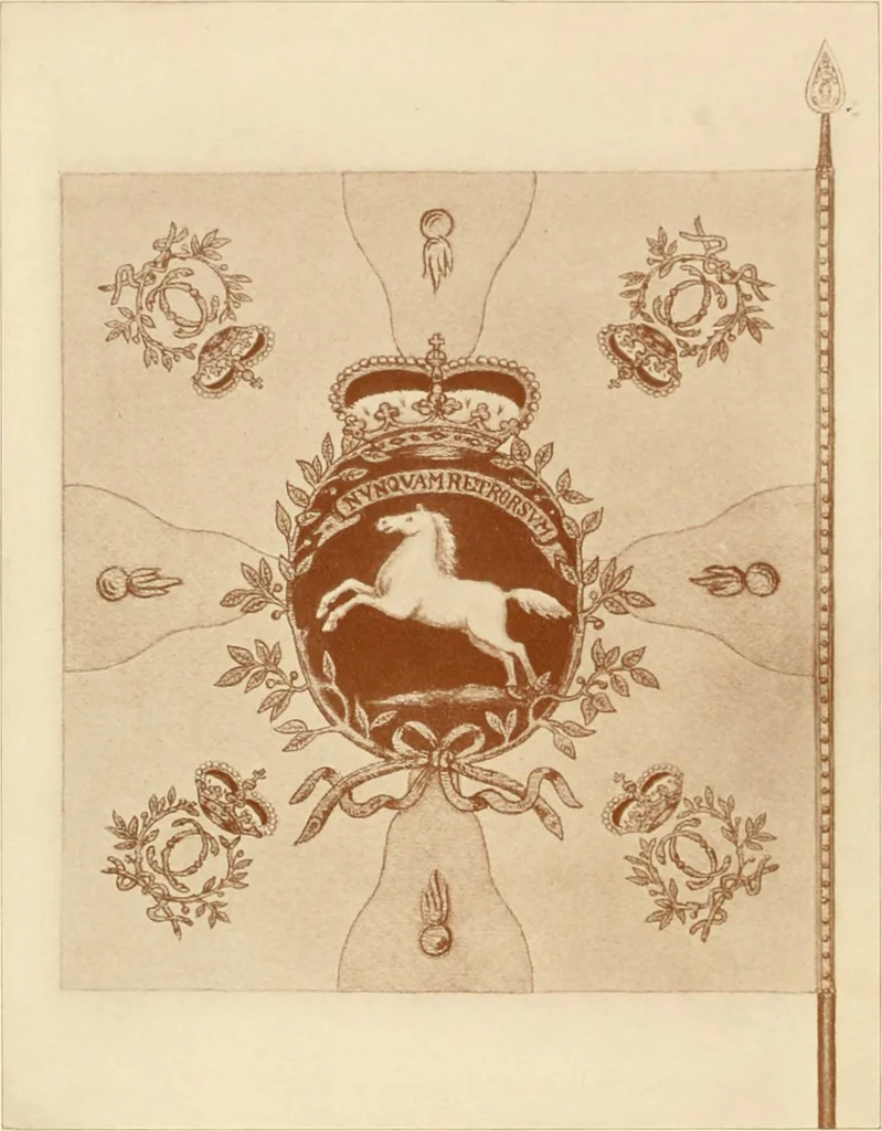 An illustration from Regimental colors in the war of the revolution, by Gherardi Davis, 1907, leaf 133