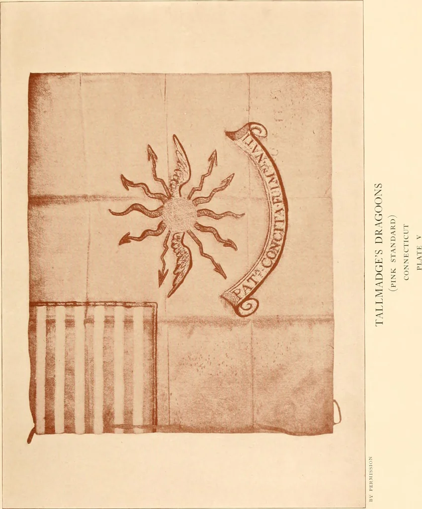 An illustration from Regimental colors in the war of the revolution, by Gherardi Davis, 1907, leaf 40