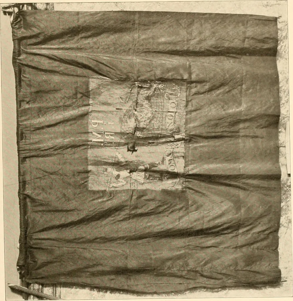 An illustration from Regimental colors in the war of the revolution, by Gherardi Davis, 1907, leaf 50