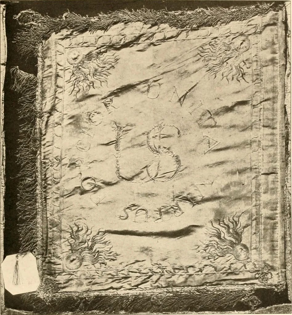 An illustration from Regimental colors in the war of the revolution, by Gherardi Davis, 1907, leaf 58