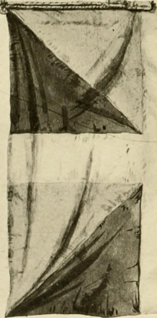 An illustration from Regimental colors in the war of the revolution, by Gherardi Davis, 1907, leaf 73
