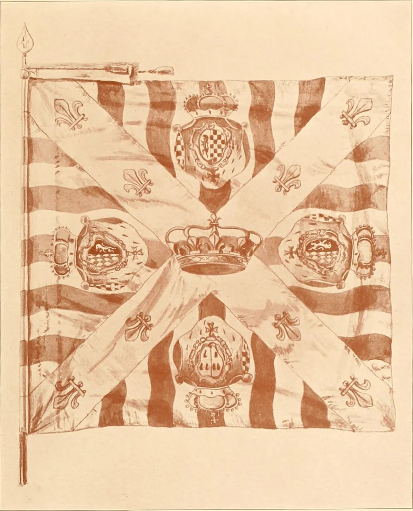 An illustration from Regimental colors in the war of the revolution, by Gherardi Davis, 1907, leaf 78