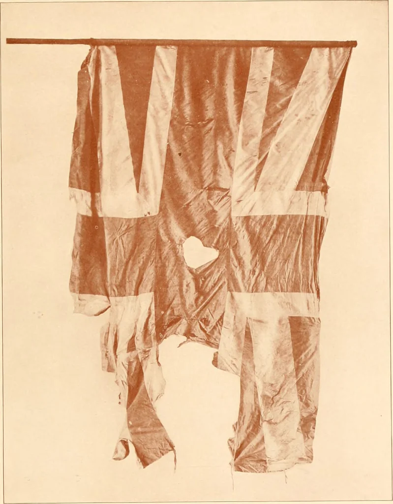 An illustration from Regimental colors in the war of the revolution, by Gherardi Davis, 1907, leaf 94
