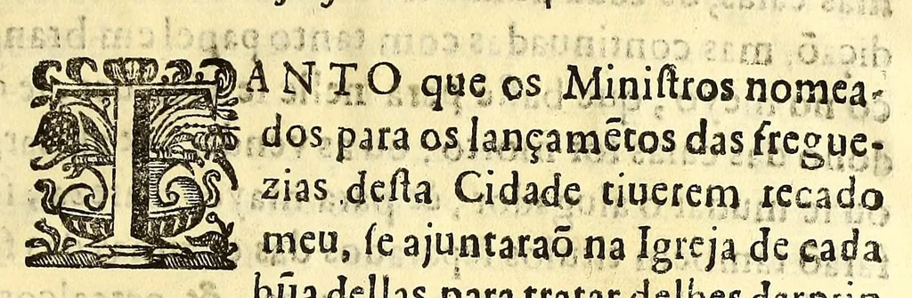 An illustration from Regimento da forma porque se ha de fazer o lançamento, & cobrança das decimas que os tres estados do reyno, offereceraõ em cortes, para a despeza da guerra., 1646, leaf 21