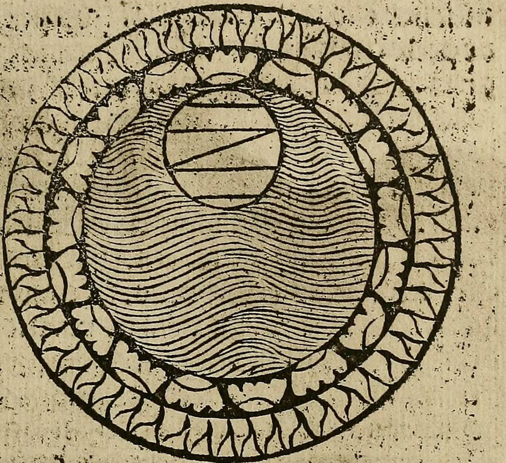 An illustration from Regimento do estrolabio e do quadrante : tractado da spera do mundo : reproduction fac-similé du seul exemplaire connu appartenant à la Bibliothèque Royale de Munich, 1914, leaf 70