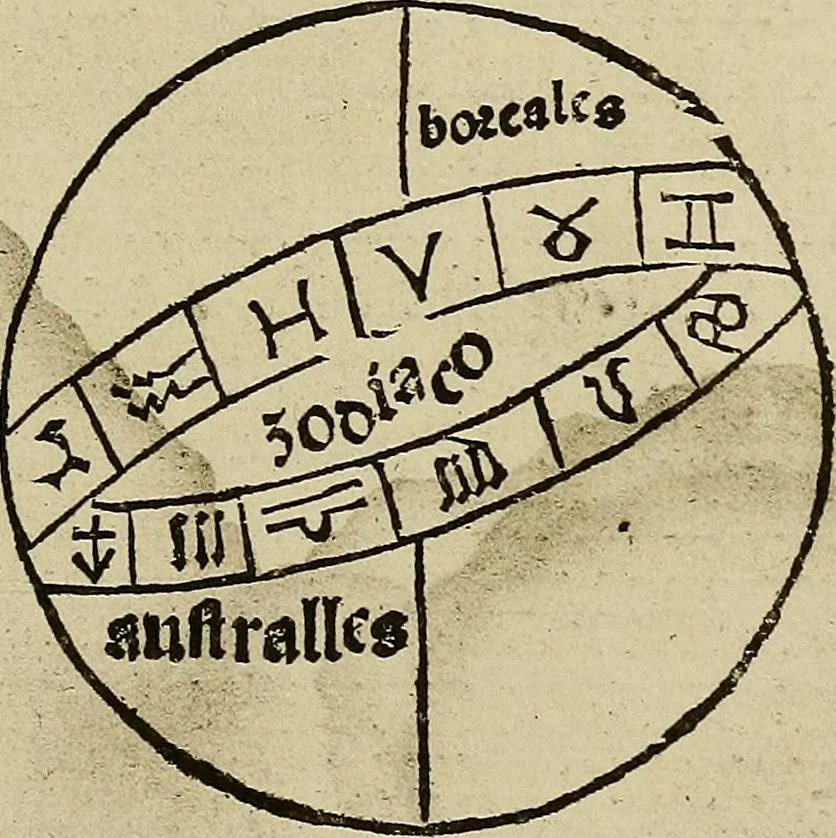An illustration from Regimento do estrolabio e do quadrante : tractado da spera do mundo : reproduction fac-similé du seul exemplaire connu appartenant à la Bibliothèque Royale de Munich, 1914, leaf 78