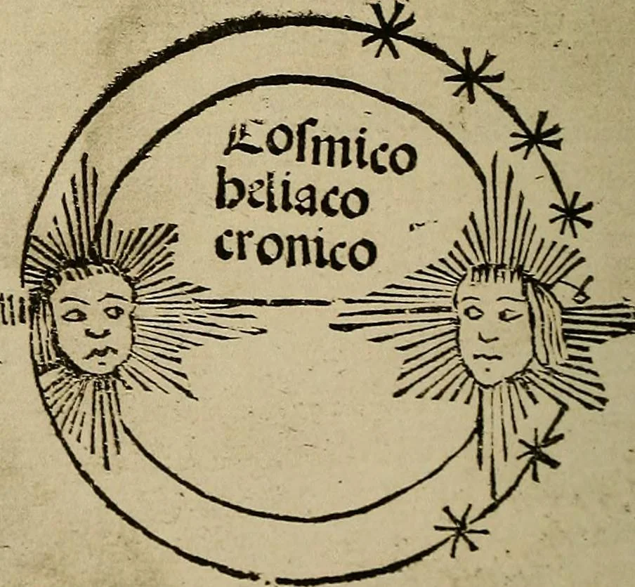 An illustration from Regimento do estrolabio e do quadrante : tractado da spera do mundo : reproduction fac-similé du seul exemplaire connu appartenant à la Bibliothèque Royale de Munich, 1914, leaf 85