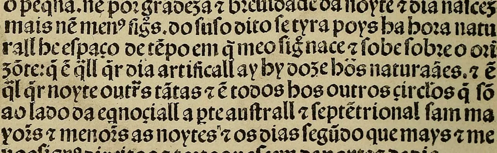 An illustration from Regimento do estrolabio e do quadrante : tractado da spera do mundo : reproduction fac-similé du seul exemplaire connu appartenant à la Bibliothèque Royale de Munich, 1914, leaf 91