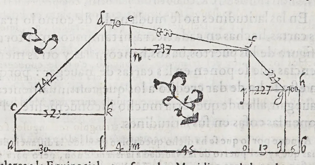 An illustration from Regimiento de nauegacion q[ue] mando haser el rei nuestro señor por orden de su Conseio Real de las Indias, 1606, leaf 306