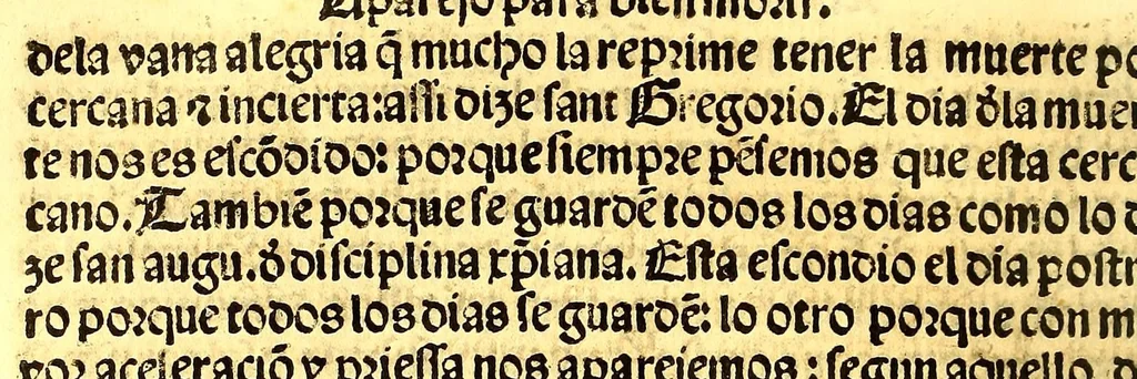 An illustration from Regla christiana breue: : p[ar]a ordenar la vida y t[i]po d[e]l [crist]iano q[ue] se q[ui]ere saluar y tener su alma dispuesta: p[ar]a q[ue] Jesu [Crist]o more en ella., 1547, leaf 206
