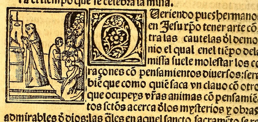 An illustration from Regla christiana breue: : p[ar]a ordenar la vida y t[i]po d[e]l [crist]iano q[ue] se q[ui]ere saluar y tener su alma dispuesta: p[ar]a q[ue] Jesu [Crist]o more en ella., 1547, leaf 26