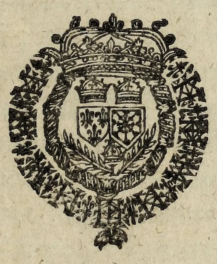 An illustration from Reglement fait av Conseil d'Estat, contenant la reduction du nombre des procureurs du Parlement de Paris à deux cens, conformément à l'ordonnance de Moulins, & à l'arrest donné audit Parlement, le 16. Iuillet de l'annee presente 1621., 1621, leaf 5