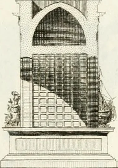 An illustration from Regles des cinq ordres d'architecture de Vignole : ouvrage dans lequel on donne : une idée de la géometrie, les définitions des figures géométriques nécessaires à l'étude de l'architecture, la formation des ordres, rigoureusement démontrée, dans l'origine de l'architecture ... : enfin, les notions nécessaires sur les ordres appellés accessoires, 1797, leaf 124