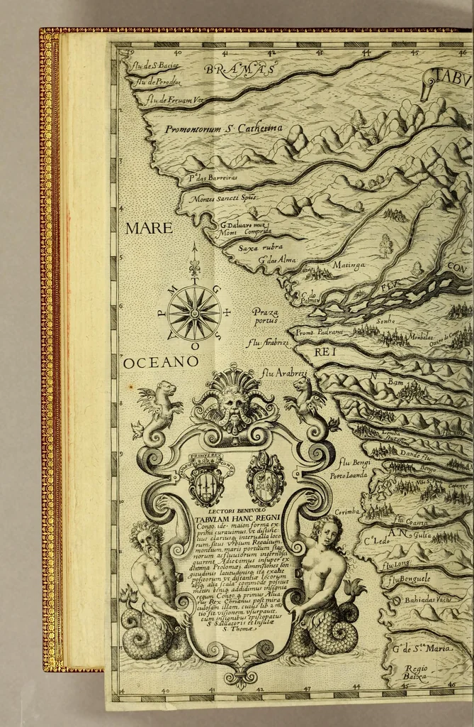 An illustration from Regnvm Congo hoc est Vera descriptio regni Africani, qvod tam ab incolis qvam Lusitanis Congus appellatur., 1624, leaf 16