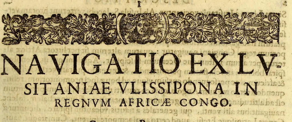 An illustration from Regnvm Congo hoc est Vera descriptio regni Africani, qvod tam ab incolis qvam Lusitanis Congus appellatur., 1624, leaf 27