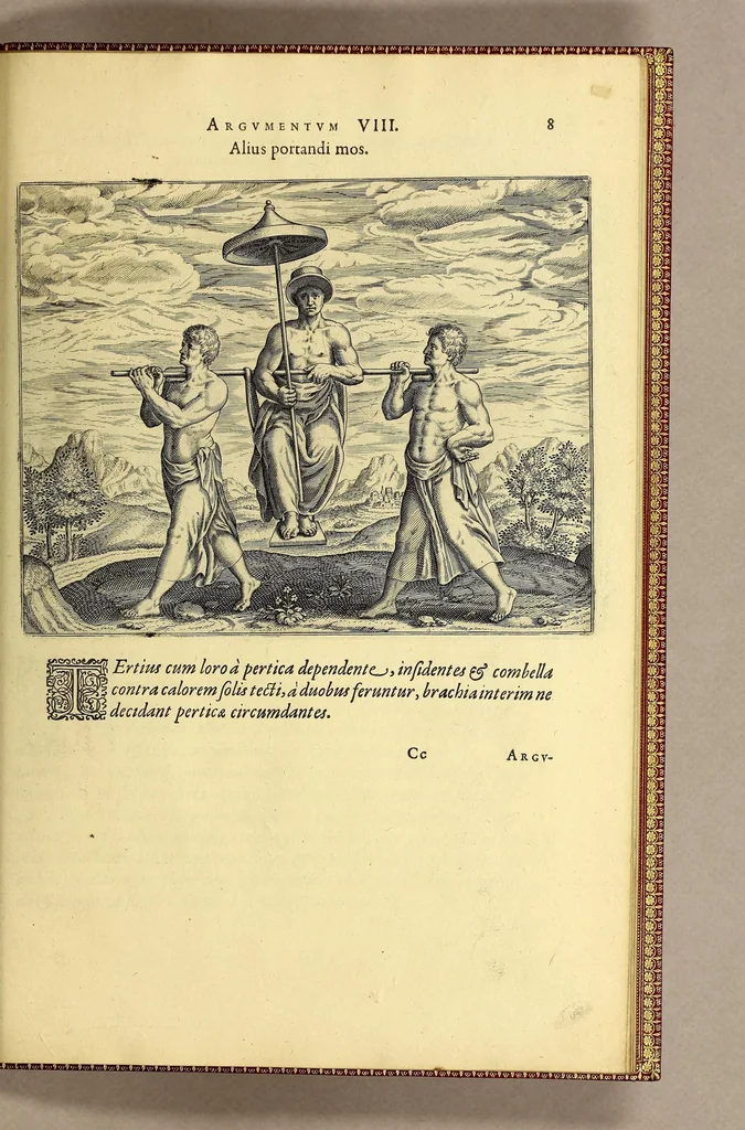 An illustration from Regnvm Congo hoc est Vera descriptio regni Africani, qvod tam ab incolis qvam Lvsitanis Congus appellatur., 1598, leaf 105
