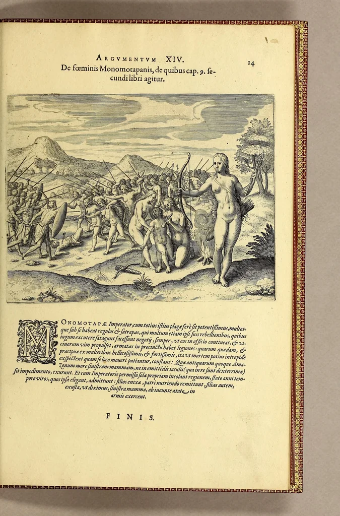 An illustration from Regnvm Congo hoc est Vera descriptio regni Africani, qvod tam ab incolis qvam Lvsitanis Congus appellatur., 1598, leaf 117
