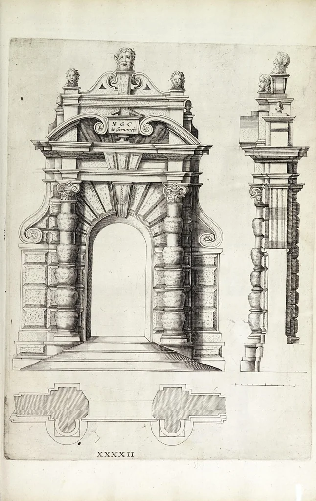 An illustration from Regola delli cinque ordini d'architettura, 1629, leaf 101