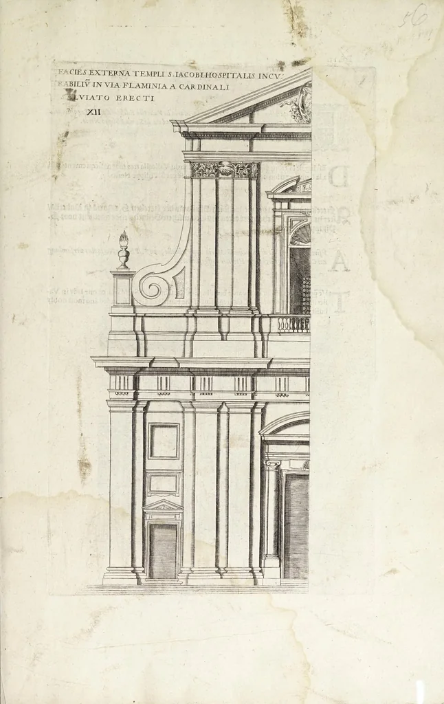 An illustration from Regola delli cinque ordini d'architettura, 1629, leaf 129