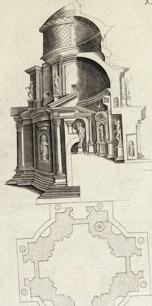 An illustration from Regola delli cinque ordini d'architettura, 1629, leaf 145