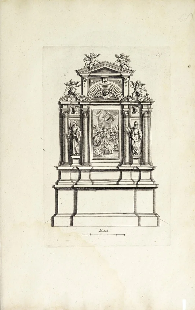 An illustration from Regola delli cinque ordini d'architettura, 1629, leaf 155