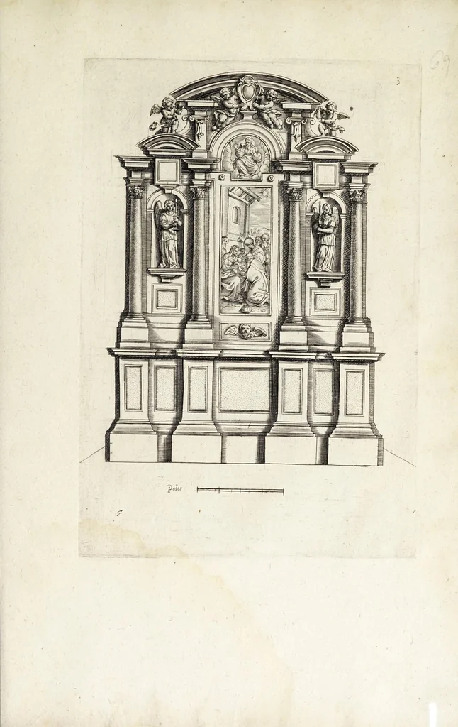 An illustration from Regola delli cinque ordini d'architettura, 1629, leaf 157