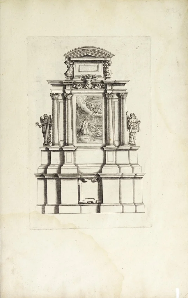 An illustration from Regola delli cinque ordini d'architettura, 1629, leaf 163