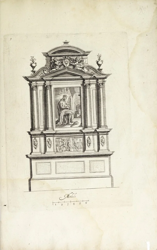An illustration from Regola delli cinque ordini d'architettura, 1629, leaf 165