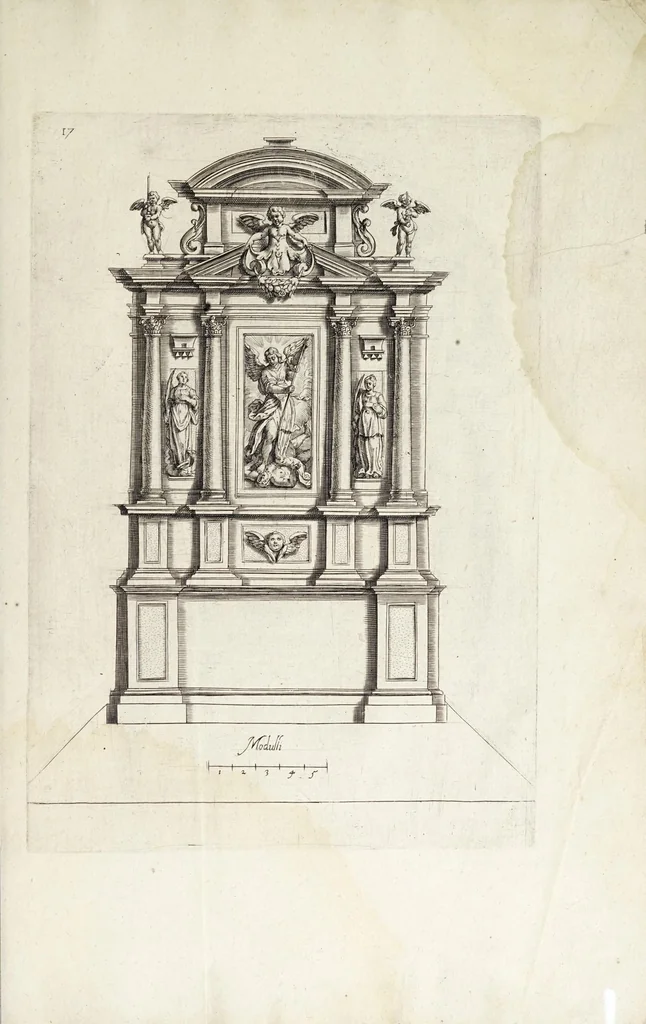 An illustration from Regola delli cinque ordini d'architettura, 1629, leaf 185