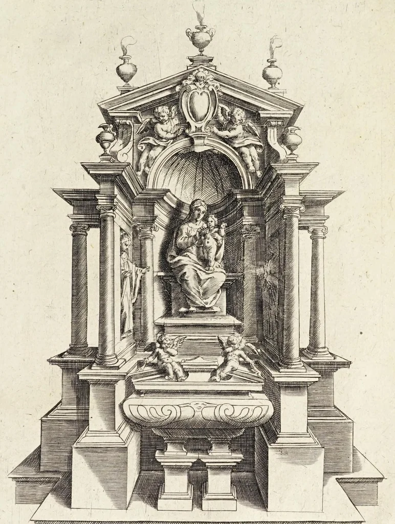 An illustration from Regola delli cinque ordini d'architettura, 1629, leaf 195
